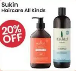 Healthy Planet Sukin Haircare All Kinds offer