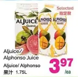 T&T Supermarket Aljuice Alphonso Juice offer