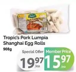 T&T Supermarket Tropics Pork Lumpia Shanghai Egg Rolls offer