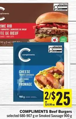 IGA Compliments beef burgers offer