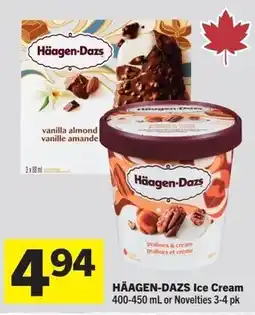 IGA Häagen-dazs ice cream or novelties offer