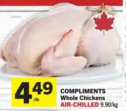IGA Compliments whole chickens offer