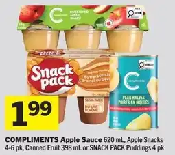IGA Compliments apple sauce offer