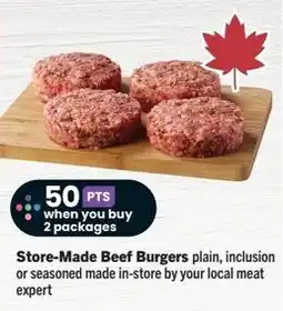 IGA Store-Made Beef Burgers offer