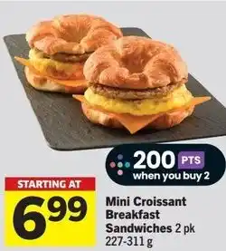 IGA Mini Croissant Breakfast Sandwiches 2 pk offer