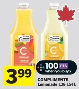 IGA COMPLIMENTS Lemonade offer