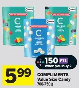 IGA Compliments value size candy offer