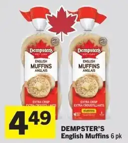 IGA Dempster's english muffins 6 pk offer