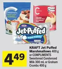 IGA Kraft jet puffed marshmallows or compliments sweetened condensed milk or graham crumbs offer