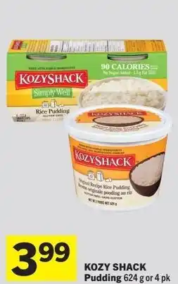IGA Kozy shack pudding or 4 pk offer
