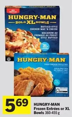 IGA Hungry-man frozen entrées or xl bowls offer