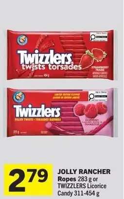 IGA Jolly rancher ropes or twizzlers licorice candy offer