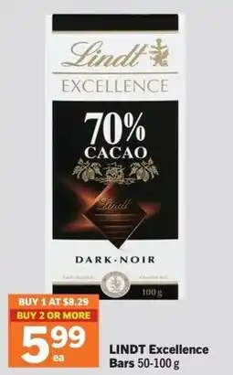 IGA Lindt excellence bars offer