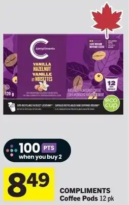 IGA Compliments coffee pods 12 pk offer