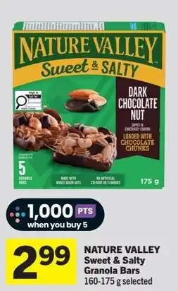 IGA Nature valley sweet & salty granola bars offer