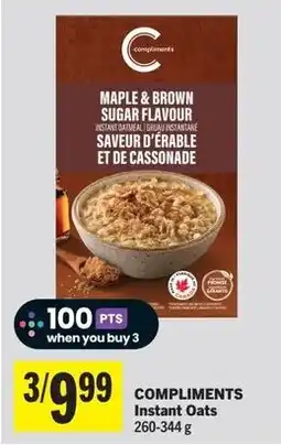 IGA Compliments instant oats offer