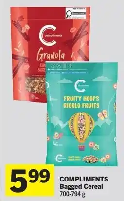 IGA Compliments bagged cereal offer