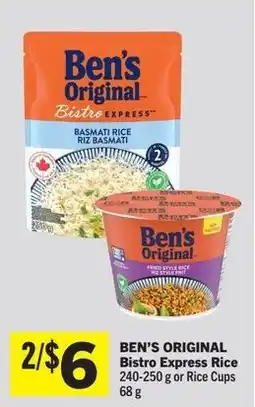 IGA Ben's original bistro express rice or rice cups offer