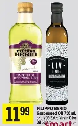 IGA Filippo berio grapeseed oil or liv99 extra virgin olive oil offer
