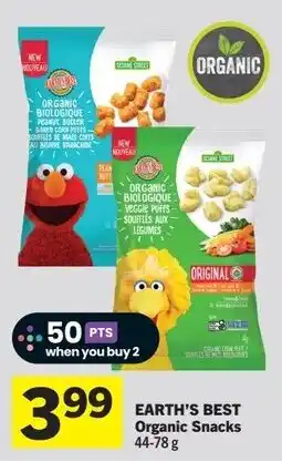 IGA Earth's best organic snacks offer