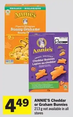 IGA ANNIE'S Cheddar or Graham Bunnies offer