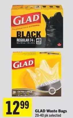 IGA Glad waste bags 20-40 pk selected offer