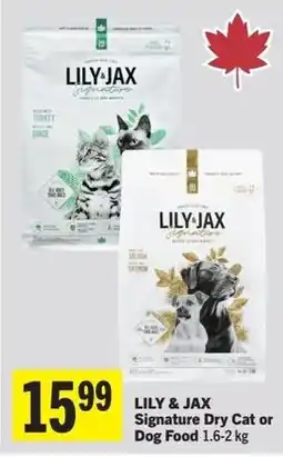 IGA Lily & jax signature dry cat or dog food offer