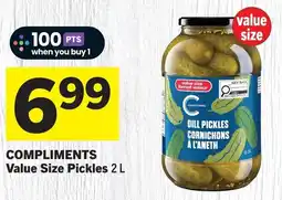 IGA Compliments value size pickles offer