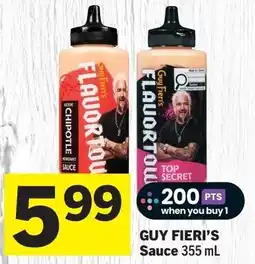 IGA Guy fieri's sauce offer