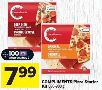 IGA Compliments pizza starter kit offer
