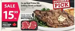 Co-op Co-op Beef Prime Rib Grilling Steaks or Roast offer