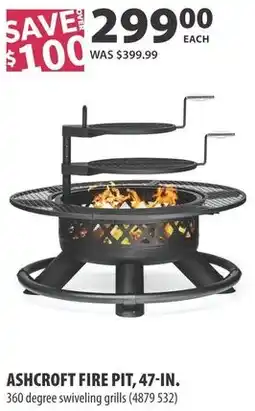 Co-op Ashcroft fire pit, 47-in. offer