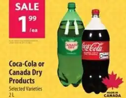 Co-op Coca-Cola or Canada Dry Products offer