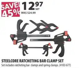 Co-op Steelcore ratcheting bar clamp set offer