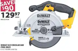 Co-op Dewalt 20-V circular saw (tool only) offer