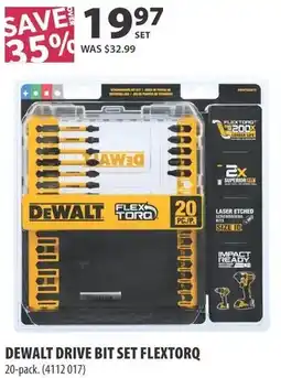 Co-op Dewalt drive bit set flextorq offer