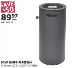 Co-op Bond bijou fire column offer