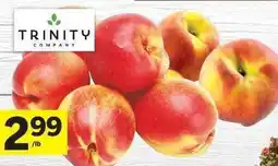 Co-op TRINITY Tree Ripened Yellow or White Flesh Peaches or Nectarines offer
