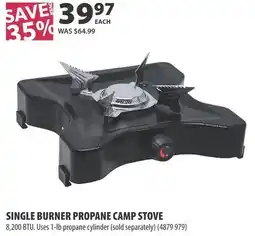 Co-op Single burner propane camp stove offer