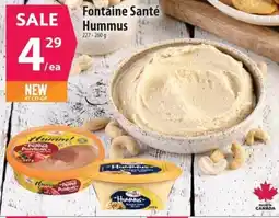Co-op Fontaine Santé Hummus offer