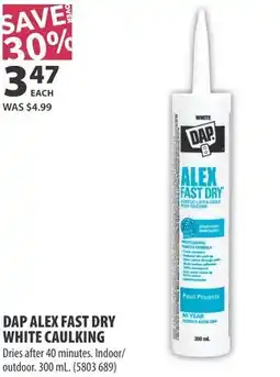 Co-op Dap alex fast dry white caulking offer