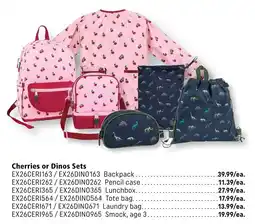 Covey Basics Cherries or Dinos EX26CERI163/EX26DINO163 Backpack offer