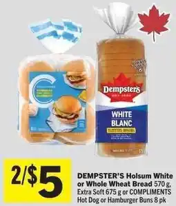 Co-op DEMPSTER'S Holsum White or Whole Wheat Bread offer