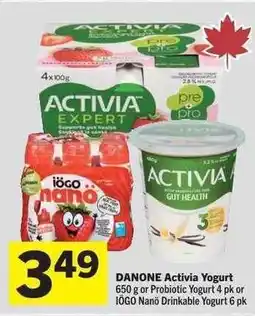 Co-op DANONE Activia Yogurt offer