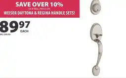 Co-op Weiser daytona & regina handle sets! offer