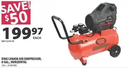 Co-op King canada air compressor 8-gal., horizontal offer