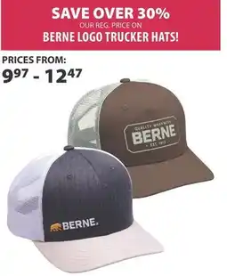 Co-op Berne logo trucker hats! offer