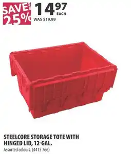 Co-op Steelcore storage tote with hinged lid offer