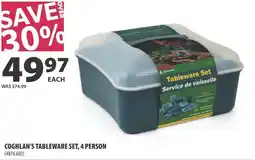 Co-op Coghlan's tableware set, 4 person offer