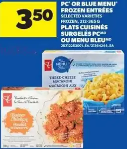 Real Canadian Superstore Pc or blue menu frozen entrées offer